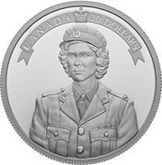 20 Dollars - Elizabeth II, Tribute obverse Princess in the Military, Canada, 2022 reverse image