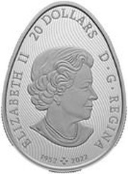 20 Dollars In the name of Elizabeth II; Pysanka obverse image