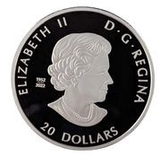 20 Dollars In the name of Elizabeth II; Northern Cardinal obverse image