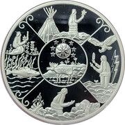 20 Dollars In the name of Elizabeth II; Mi'kmaq Creation Story, Canada, 2023 reverse image