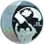 25 Dollars - Elizabeth II Athlete's Pride, Canada, 2007 reverse image