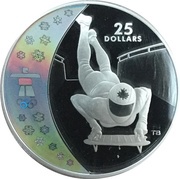 25 Dollars - Elizabeth II Skeleton, Canada, 2009 reverse image