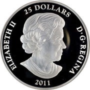 25 Dollars - Elizabeth II Toronto City Map obverse image