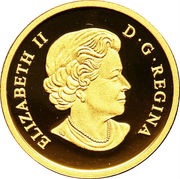 25 Dollars - Elizabeth II Canada: An Allegory; gold obverse image