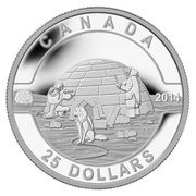 25 Dollars - Elizabeth II The Igloo, Canada, 2014 reverse image