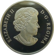 25 Dollars - Elizabeth II Arctic Fox and Northern Lights obverse image