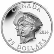 25 Dollars - Elizabeth II Royal Visit, Canada, 2014 reverse image