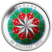 25 Dollars - Elizabeth II Christmas Ornament, Canada, 2014 reverse image