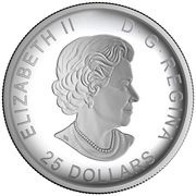 25 Dollars - Elizabeth II 125th Anniversary of the Invention of Basketball obverse image