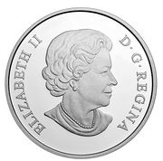 25 Dollars - Elizabeth II Grotesque Foliated Green Man obverse image