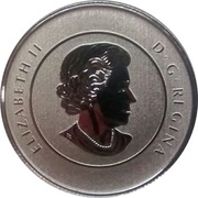 25 Dollars - Elizabeth II True North obverse image