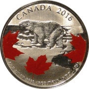 25 Dollars - Elizabeth II True North, Canada, 2016 reverse image