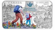 25 Dollars - Elizabeth II The Great Trail, Canada, 2017 reverse image