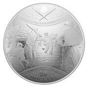 25 Dollars - Elizabeth II Canadian Baseball, Canada, 2018 reverse image