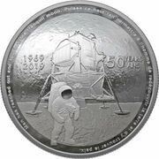 25 Dollars - Elizabeth II Apollo 11, Canada, 2019 reverse image