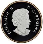 25 Dollars - Elizabeth II Polar Bear; Piedfort obverse image