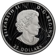 25 Dollars - Elizabeth II Proud Bald Eagle obverse image