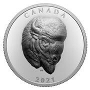 25 Dollars - Elizabeth II Bison, Canada, 2021 reverse image