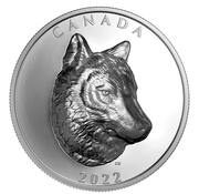 25 Dollars - Elizabeth II Timber Wolf, Canada, 2022 reverse image