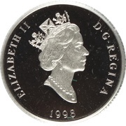 30 Dollars - Elizabeth II Grey Wolf; platinum obverse image