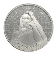 30 Dollars - Elizabeth II Vimy Memorial, Canada, 2007 reverse image