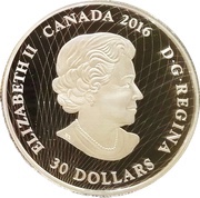 30 Dollars - Elizabeth II Northern Lights obverse image