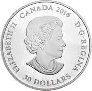 30 Dollars - Elizabeth II Illuminated Coral Reef obverse image