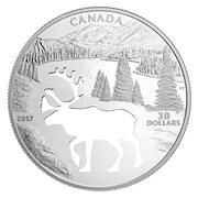 30 Dollars - Elizabeth II Woodland Caribou, Canada, 2017 reverse image