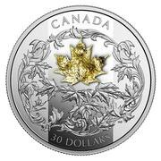 30 Dollars - Elizabeth II Golden Maple Leaf, Canada, 2018 reverse image