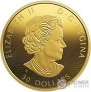 30 Dollars - Elizabeth II Wolves and Elk obverse image