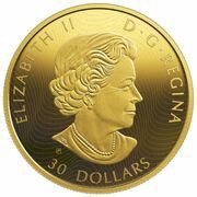 30 Dollars - Elizabeth II Orca and Sea Lions obverse image