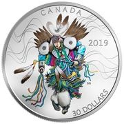 30 Dollars - Elizabeth II Fancy Dance, Canada, 2019 reverse image