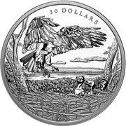 30 Dollars - Elizabeth II Bald Eagles, Canada, 2022 reverse image