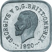 ½ Penny - George V Kookaburra Pattern - Type 1, Silver obverse image