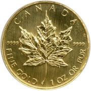 50 Dollars - Elizabeth II 3rd Portrait; GML Bullion Coinage, Canada, 1990-2003 reverse image