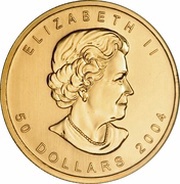 50 Dollars - Elizabeth II 4th Portrait; Anniversary GML Bullion Coinage obverse image