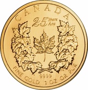 50 Dollars - Elizabeth II 4th Portrait; Anniversary GML Bullion Coinage, Canada, 2004 reverse image