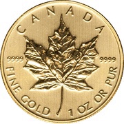 50 Dollars - Elizabeth II 4th Portrait; GML Bullion Coinage, Canada, 2004-2013 reverse image
