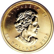 50 Dollars - Elizabeth II 4th Portrait; 99999 GML Experimental obverse image