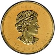 50 Dollars - Elizabeth II Royal Canadian Mint Refinery obverse image