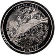 50 Dollars - Elizabeth II Calgary Stampede, Canada, 2012 reverse image
