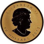 50 Dollars - Elizabeth II Fractional GML; 1 oz obverse image