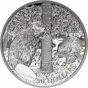 50 Dollars - Elizabeth II The Beaver, Canada, 2013 reverse image
