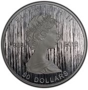 50 Dollars - Elizabeth II 5 oz. Silver Maple Leaf obverse image