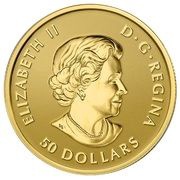 50 Dollars - Elizabeth II Fractional GML; 1 oz obverse image