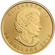 50 Dollars - Elizabeth II 4th Portrait; GML Bullion Coinage (with radial lines and security leaf) obverse image