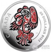 50 Dollars - Elizabeth II Mythical Realms of the Haida: The Eagle, Canada, 2016 reverse image