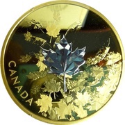 50 Dollars - Elizabeth II Whispering Maple Leaves, Canada, 2017 reverse image