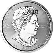 50 Dollars - Elizabeth II Magnificent Maple Leaves obverse image