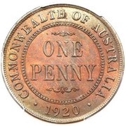 1 Penny - George V, Australia, 1911-1936 reverse image